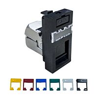 KOPOS Zásuvka QD 45X22.5-RJ45/6A_FB datová s konektorem RJ-45/6 IP20 černá
