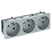 OBO BETTERMANN Zásuvka 3 násobná, šikmá STD-F3 AL3