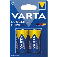 VARTA Baterie malý mono ALKALINE LONGLIFE POWER R14 blistr 2ks