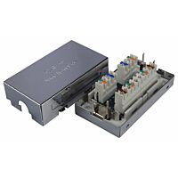 SOLARIX Spojka box STP CAT5E, se svorkovnicí Krone 8p8c, čtyř párová, stíněná