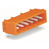 WAGO Konektor 231-584/001-000 s pájecími piny THT Pájecí kontakt 1,2 × 1,2 mm Úhlové provedení, oranžová