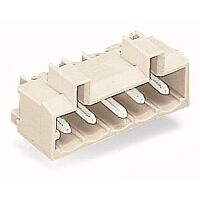 WAGO Konektor 721-437/001-000 s pájecími piny THT Pájecí kontakt 1,0 × 1,0 mm Úhlové provedení, šedá