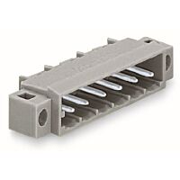 WAGO Konektor 231-433/040-000 s pájecími piny THT Pájecí kontakt 1,0 × 1,0 mm Úhlové provedení, šedá