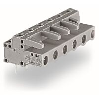 WAGO Konektor 232-836/045-000 pružinový THT úhlové provedení rozteč 75 mm šedá