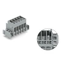 WAGO Konektor 769-635/003-036 s pájecími piny THT Pájecí kontakt 1,0 × 1,0 mm Rovné provedení Zelenožlutá/šedá