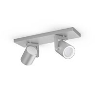 HUE Svítidlo ARGENTA Bluetooth 2x5,7W GU10 2x350lm IP20 hliník