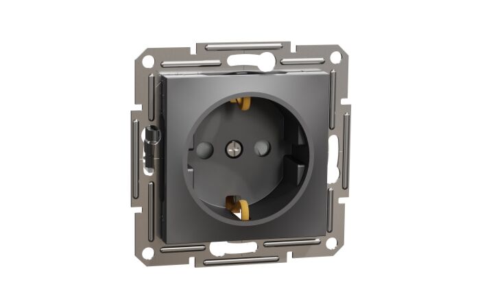 Zásuvka Asfora schuko 250V 16A clonky