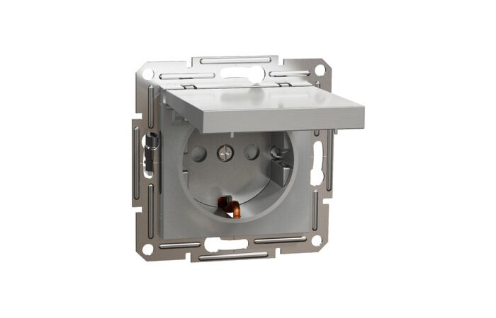Asfora - Zásuvka SCHUKO 250V 16A, clonky