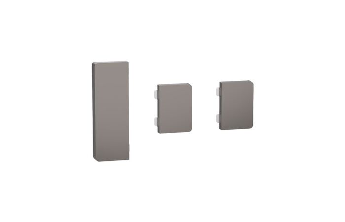 Klapka 3n pro KNX tl.p.DL, Nickel Met.