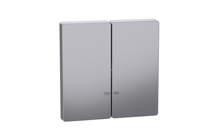 Dvojitá klapka s průzorem, stainless