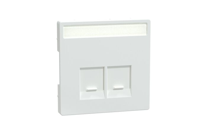 Centr. deska RJ45 2nás. popis., lotus wh
