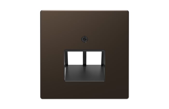 Centr. deska RJ45 2nás., mocca