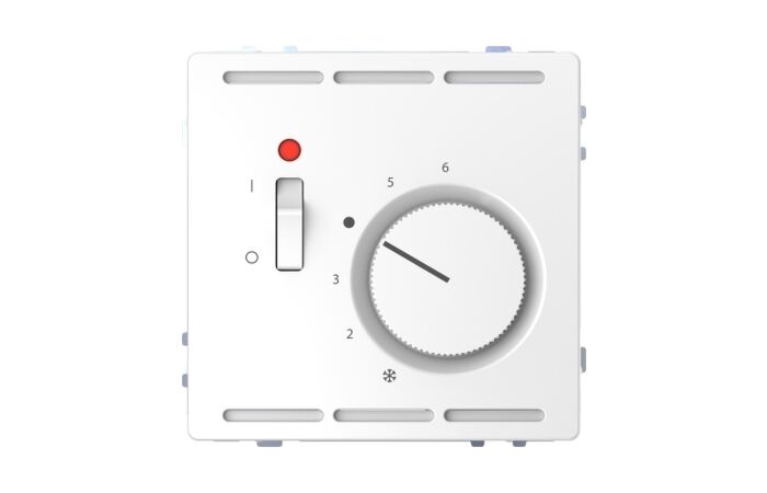 Termostat, Sys-D, 230V, spínač, lotus wh
