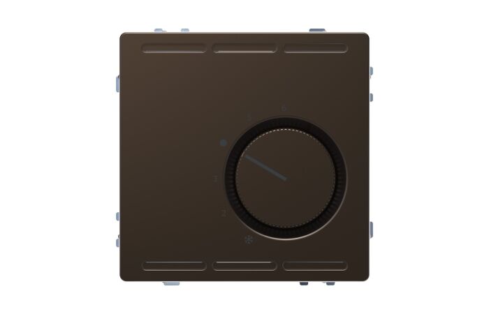 Termostat, Sys-D, 230V, přepínač, mocca