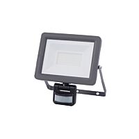 LEDMED Svítidlo LED VANA EASY 30W, reflektor, senzor PIR, svorkovnice, IP65, antracit