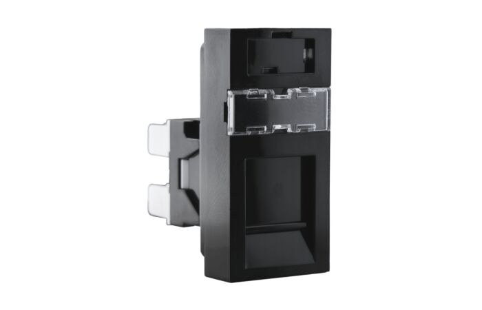 KOPOS Modul Quadro QD 45X22.5-RJ45/6_FB - zásuvka datová s konektorem RJ-45/6 IP20 černá