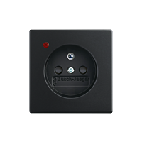 ABB FUTURE LINEAR Zásuvka 5599B-A02357885 s ochranou před přepětím; mechová černá