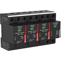 SALTEK Ochrana FLP-25-T1-VS/3+1 přepětí bleskových proudů, vhodné pro 3-fázový systém TT, instalace na vstupu do budovy, 100 kA (10/350