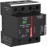 SALTEK Ochrana FLP-25-T1-V/1+1 přepětí kombinovaná vhodné pro 1-fázový systém TT, 50 kA (10/350)