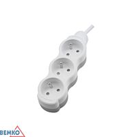 BEMKO Přívod prodlužovací 5m 3zásuvka 250V/16A IP20 bílá