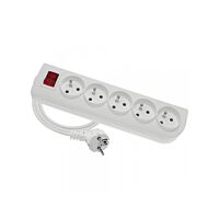 Prodl.přívod 3m - 5zás. s vypínačem