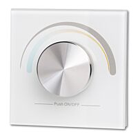 MCLED Ovladač RF CCT 1 zóna řízení jasu a teploty chromatičnosti nástěnný otočný