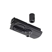 1fázový adaptér závěsného svítidla, černý, včetně odlehčovacího profilu a závitového kusu