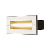 BRICK, venkovní nástěnné vestavné svítidlo, LED, 3000K, nerezová ocel, IP67, 230 V, 950 lm, 10 W
