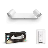 HUE Svítidlo LED Adore Bluetooth 2x5W GU10 2x350lm 2200-6500K ovladač IP44 bílá