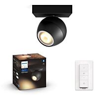 HUE Svítidlo LED Buckram Bluetooth 5W GU10 350lm 2200-6500K ovladač IP20 černá