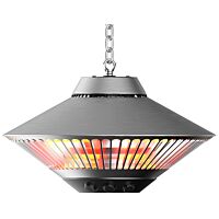 ELMETFIRE Topidlo Merkur C (MARS) 750-1500W, 230V, závěsné se svítidlem LED 6W, Ø380mm, IP55