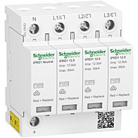 SCHNEIDER Svodič iPRD1 12.5 3P+N přepětí T1+T2