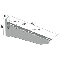 KOPOS Držák INOXDS 300_IX střední nerezový