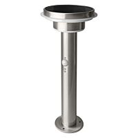 LEDVANCE Svítidlo solární venkovní ENDURA STYLE SOLAR DOUBLE CIRCLE 40cm Post Sensor Double Circle 6W Stainless Steel