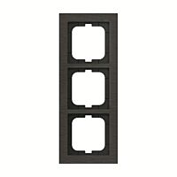 ABB BUSCH AXCENT Rámeček 2CKA001754A4807 trojnásobný, pro vodorovnou i svislou montáž, břidlice