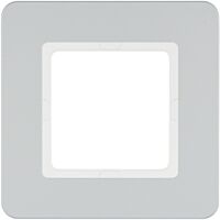 Rámeček, 1-násobný, Berker Q.7, stříbrná