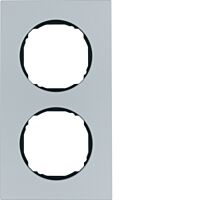 Rámeček BERKER 10122674 R.8 dvoj. alu