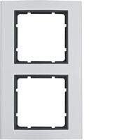 Rámeček 2-násobný, Berker B.3, alu/antra