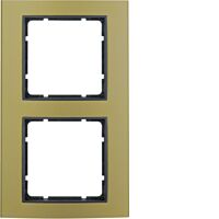 Rámeček 2-násobný, Berker B.3, Alu, zlat