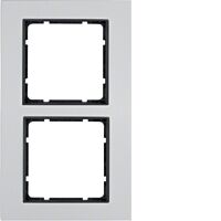 Rámeček 2-násobný, Berker B.7, alu/antra