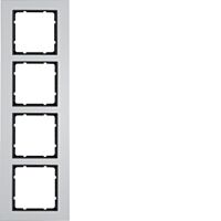 Rámeček 4-násobný, Berker B.7, alu/antra