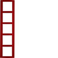 Rámeček 5-násobný, Berker B.3, Alu, červ