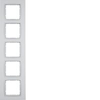 Rámeček 5-násobný, Berker B.7, alu, mat