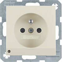 Zásuvka se zemnicím kolíkem a LED orient