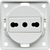 Zásuvka, s ochr. kontaktem, IT, Integro
