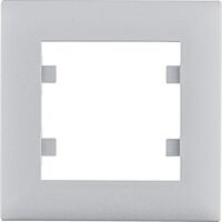HAGER Rámeček LUMINA Intense WL5512 1násobný IP20 stříbrná mat