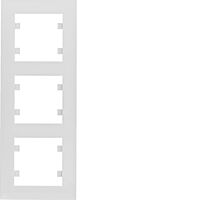 HAGER Rámeček LUMINA Intense WL5630 3násobný svislý IP20 bílá lesk