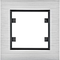 HAGER Rámeček LUMINA Passion WL9012 1násobný IP20 hliník stříbrná