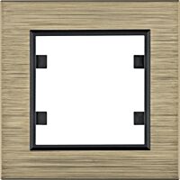 HAGER Rámeček LUMINA Passion WL9014 1násobný IP20 hliník mosaz