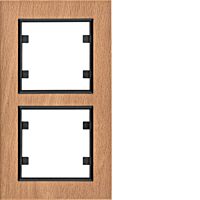 HAGER Rámeček LUMINA Passion WL9125 2násobný svislý IP20 dřevo buk